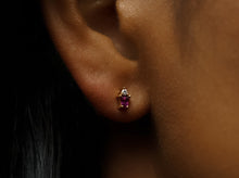 Load image into Gallery viewer, Hero Ruby 18K Yellow Gold Studs