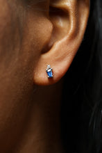 Load image into Gallery viewer, Hero Sapphire 18K White Gold Studs