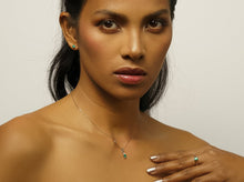 Load image into Gallery viewer, Hero Emerald 18K White Gold Pendant