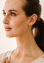 Load image into Gallery viewer, Mini Snake Diamond Hoops 18K Yellow Gold