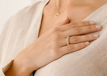 Load image into Gallery viewer, Marquise Diamond Half Eternity Ring 18K Yellow Gold