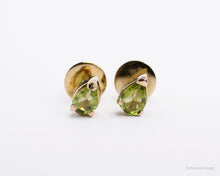 Load image into Gallery viewer, Clarity Drop Peridot 18K Yellow Gold Studs
