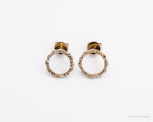 Load image into Gallery viewer, Conscious Loop 18K Yellow Gold Studs

