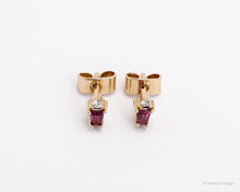 Load image into Gallery viewer, Hero Ruby 18K Yellow Gold Studs
