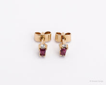 Load image into Gallery viewer, Hero Ruby 18K Yellow Gold Studs