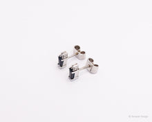 Load image into Gallery viewer, Hero Sapphire 18K White Gold Studs